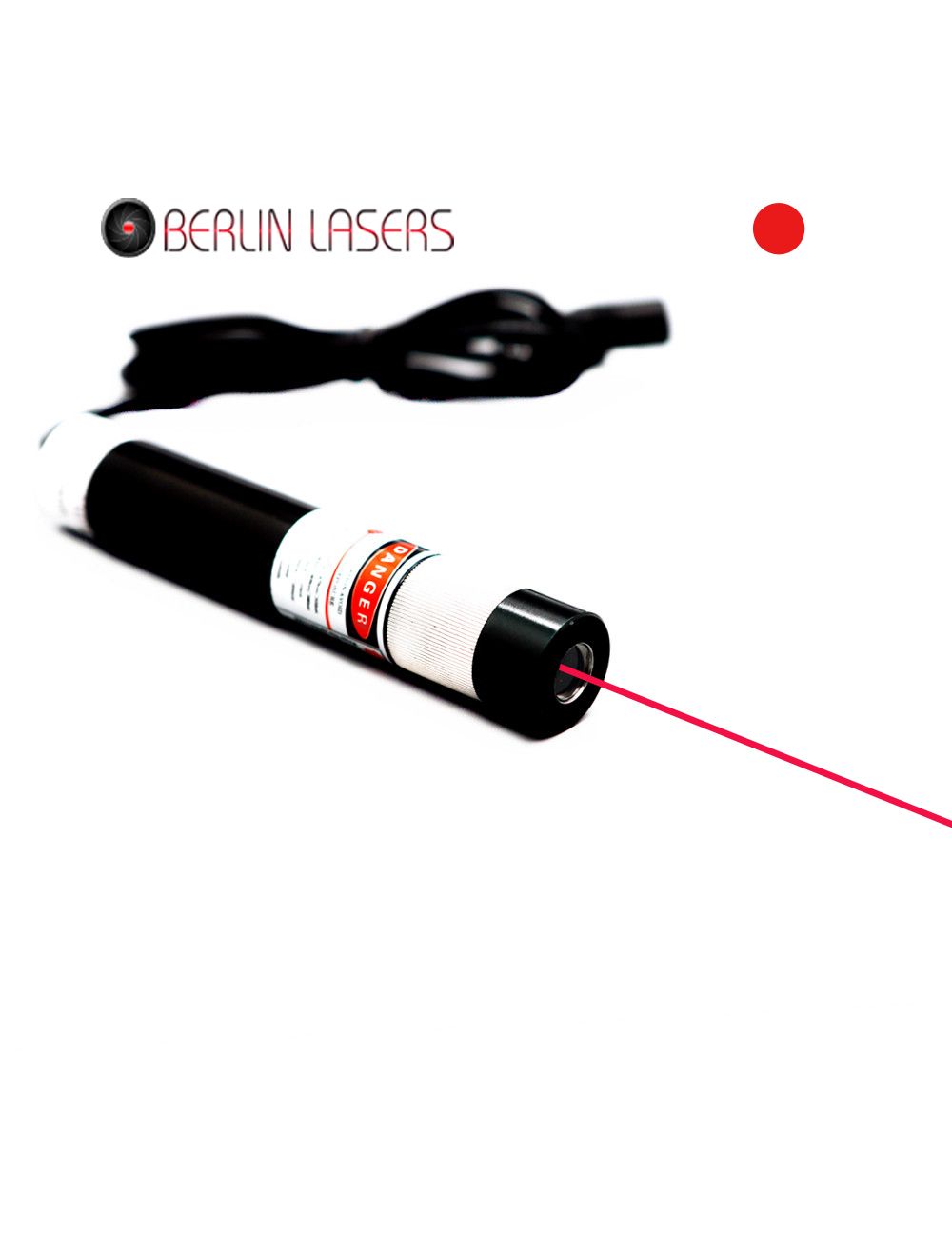 Focusable 650nm 50mW Red Laser Diode Module – 3 In 1 Dot/Line/Cross Pattern With 5V Adapter