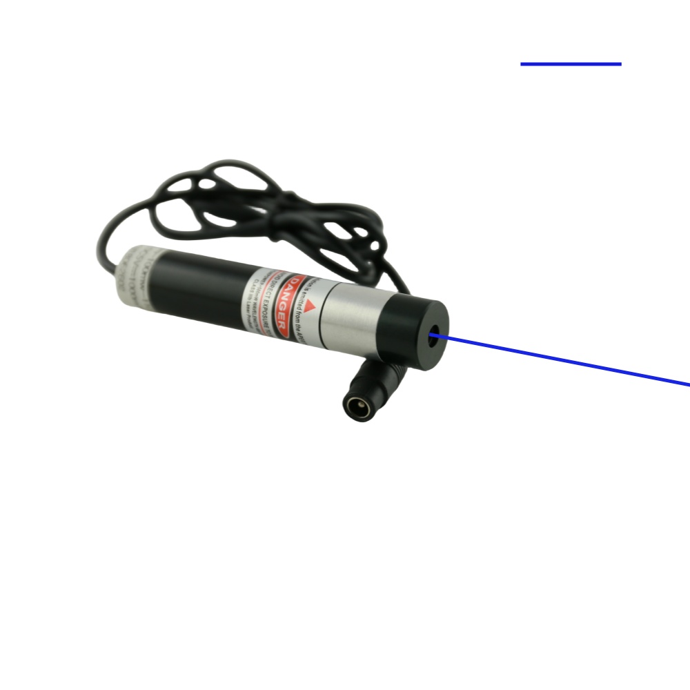 Qual è la caratteristica unica dell'allineamento laser della linea blu?