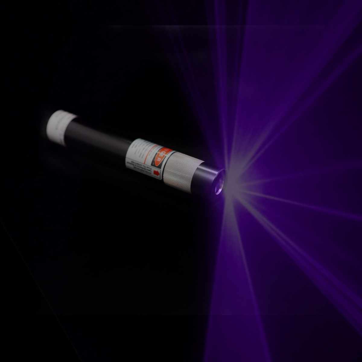 What is a violet laser module used for?